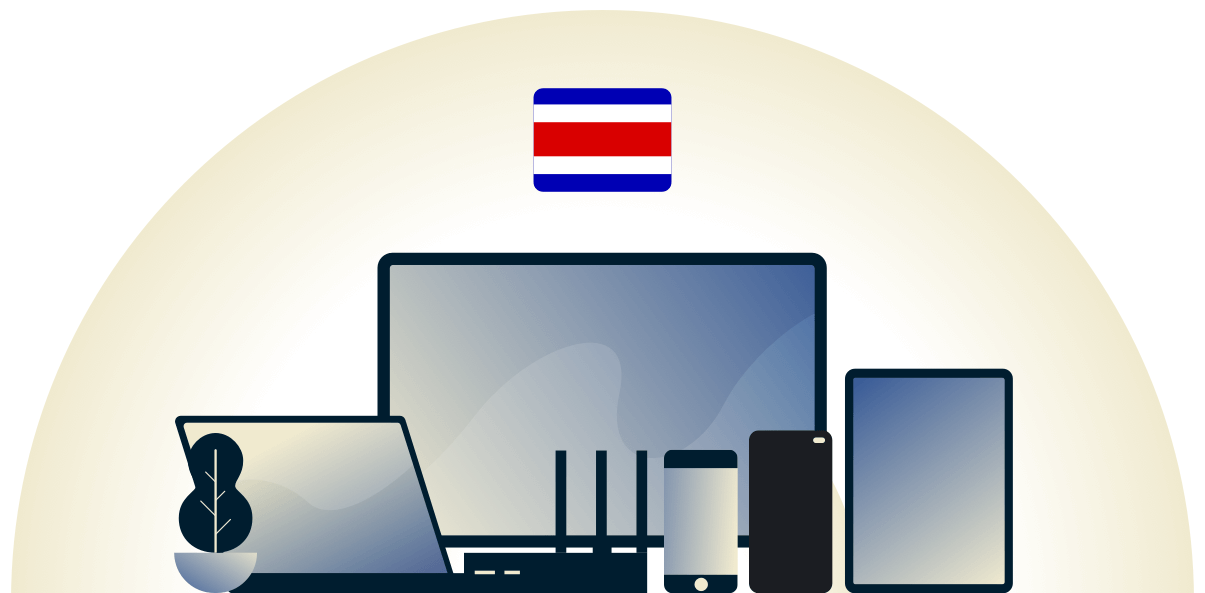 様々なデバイスを守るコスタリカ対応VPN